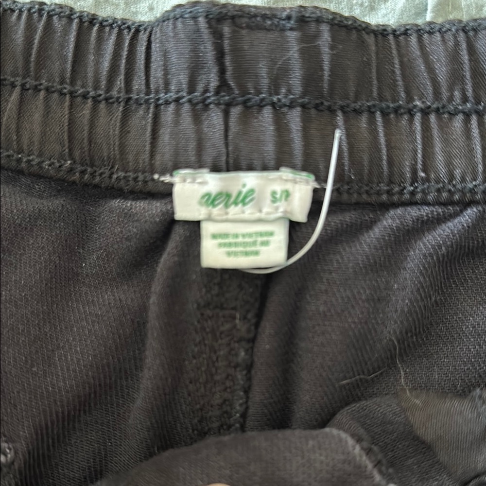 Distressed Black Denim Shorts - Picture 2 of 3